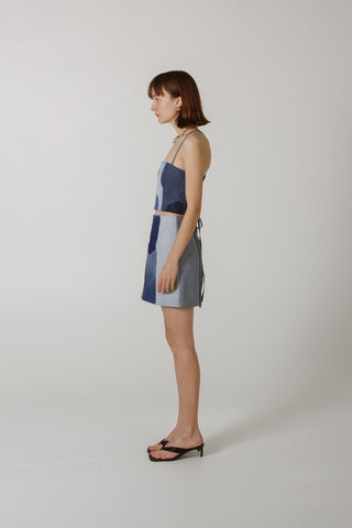 Panneau Skirt - Upcycled Denim