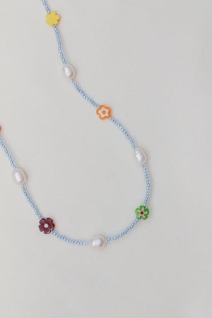 Daisy Necklace - Blue