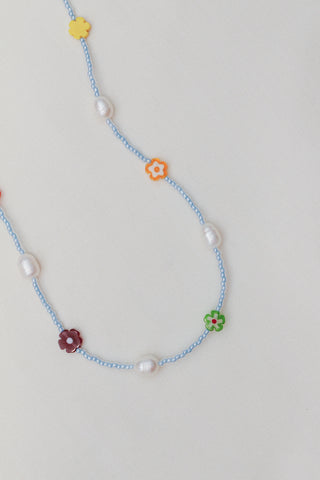 Daisy Necklace - Blue