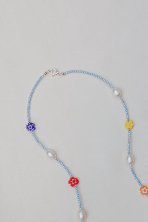 Daisy Necklace - Blue