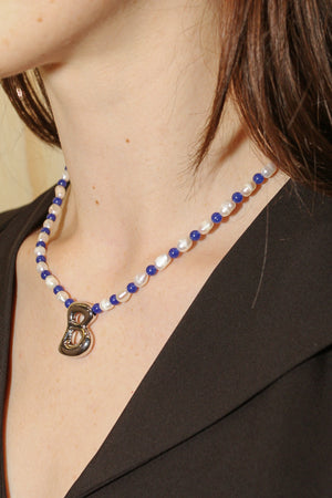 Sapphire Initial Necklace