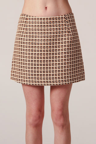 Maria Mini Skirt - Basket Weave