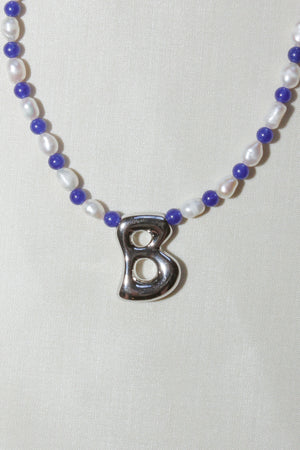 Sapphire Initial Necklace