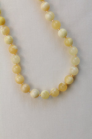 Yellow Jade Necklace