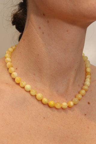 Yellow Jade Necklace
