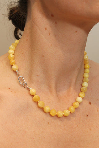 Yellow Jade Necklace