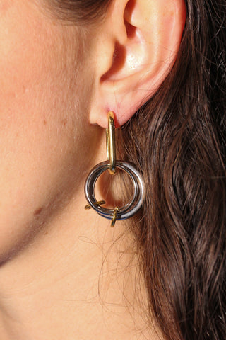 Trois Earrings - Gold and Silver