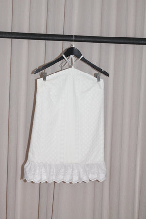 Broidery Halter Dress - XS, L
