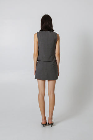 Maria Mini Skirt - Grey