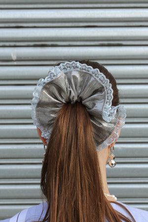 Lace Trim Scrunchie