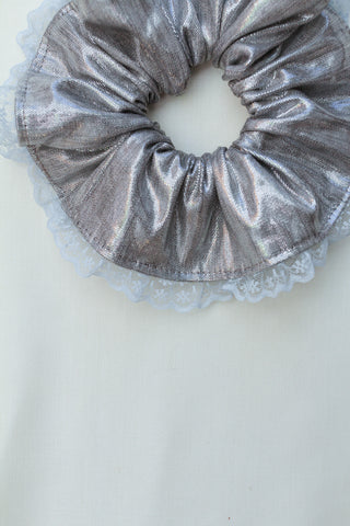 Lace Trim Scrunchie