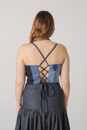 Panneau Top - Upcycled Denim