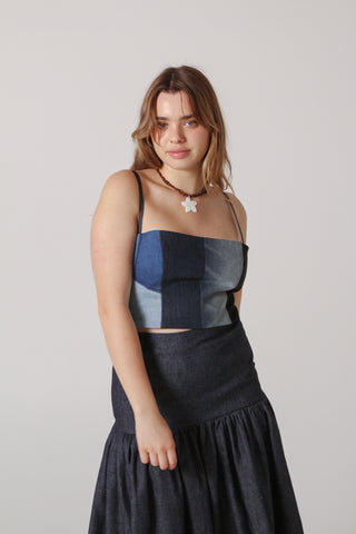 Panneau Top - Upcycled Denim