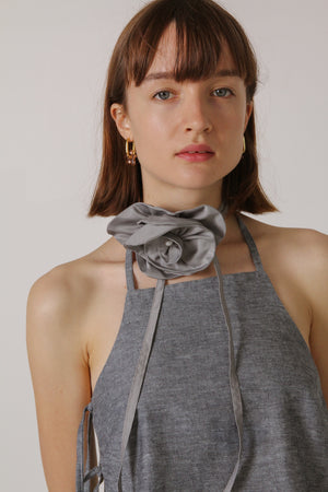 Rose Collar - Gray