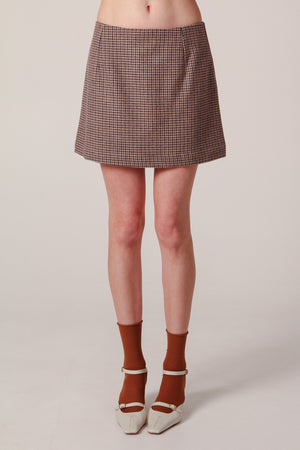 Maria Mini Skirt - Houndstooth