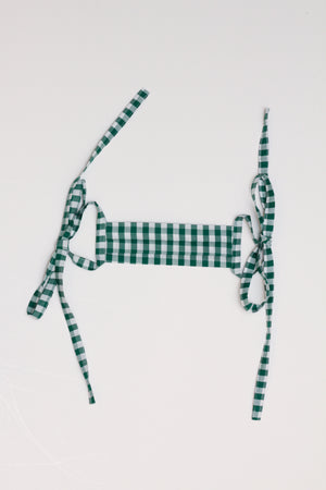 Mask - Green Gingham