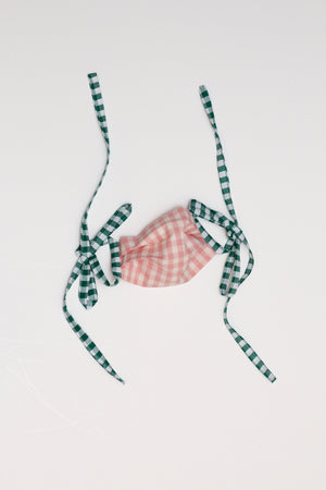 Mask - Pink and Green Ginham